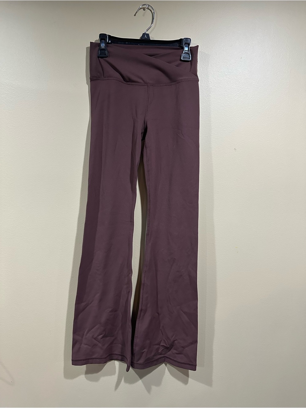 CRZ YOGA High-Waist Flare Leggings in Plum